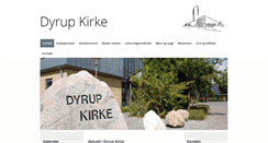 Desktop Screenshot of dyrupkirke.dk